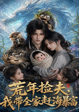 荒年捡夫，我带全家赶海暴富（118集）解说文案