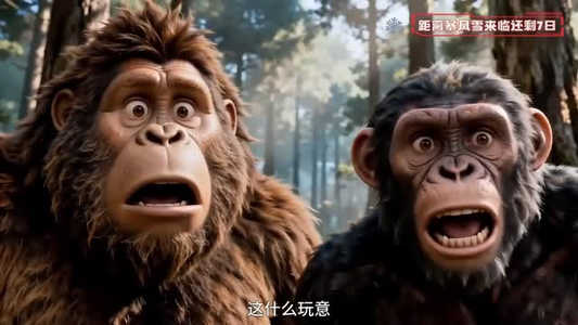 穿成南方古猿，生存百万年！（50集）最近很火的短剧